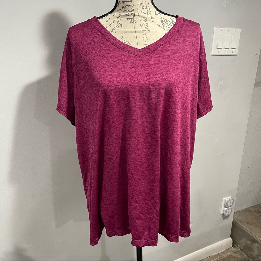 Xersion maroon workout Tshirt in 3x